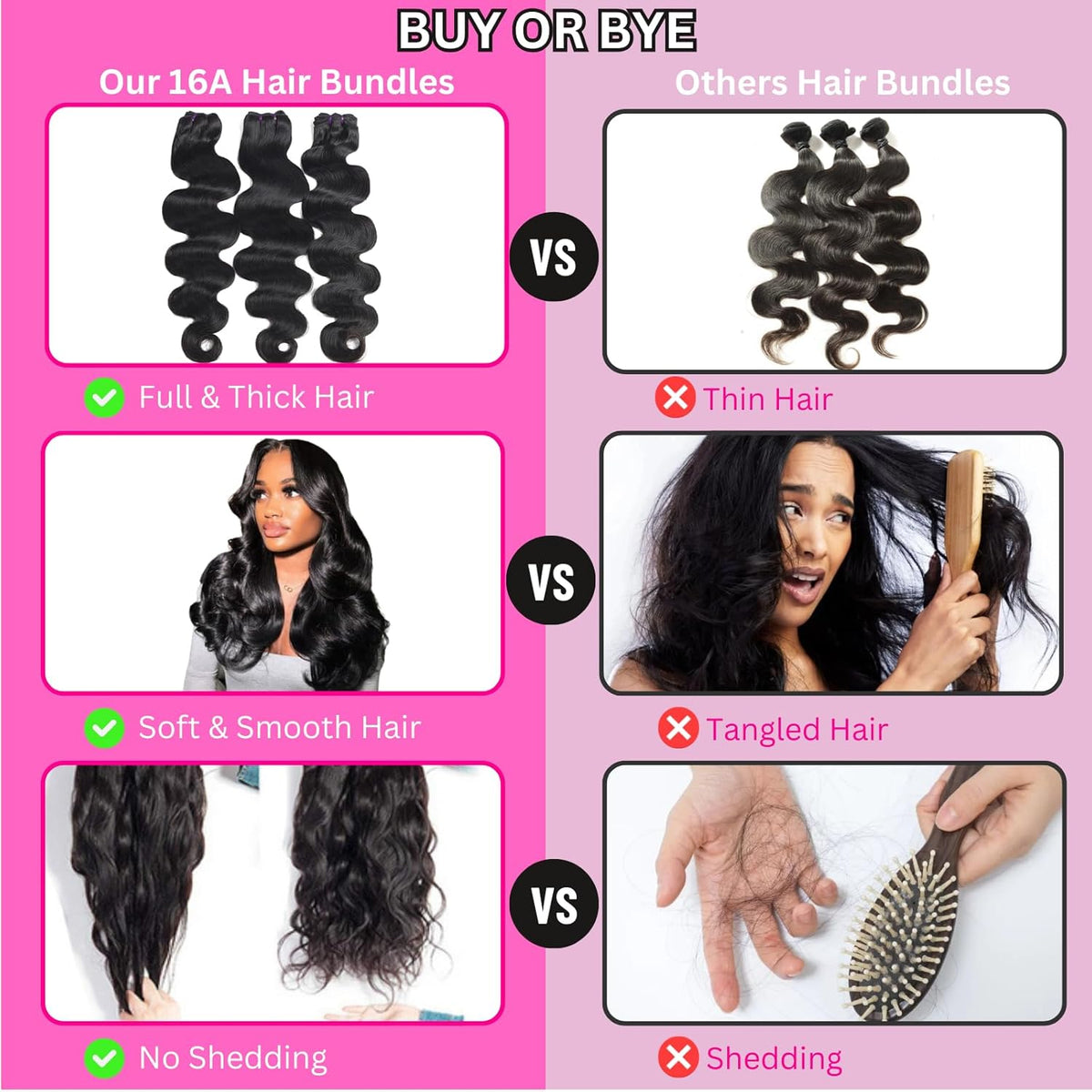 Human Hair Bundle Extensions Body Wave Natural Color - view 6
