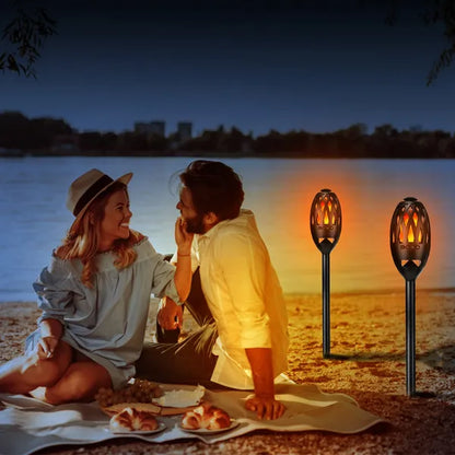 LED Flame Speakers Torch Wireless Speaker Waterproof Stereo Bass Speaker Outdoor Light-Up Speaker Atmosphere LED