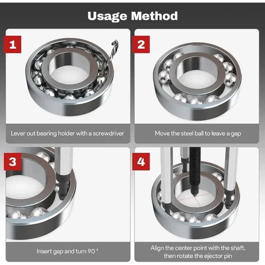 34x Innenlager Abzieher Set (with Bag Hole, Base Hole, Internal Puller, Special Tool) - view 2