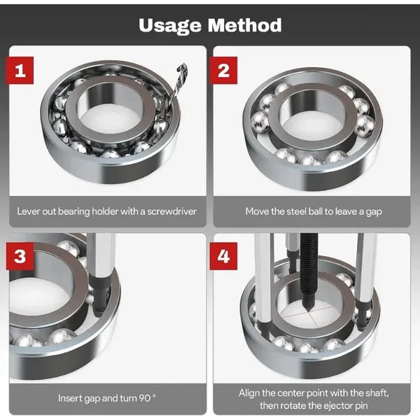 34x Innenlager Abzieher Set (with Bag Hole, Base Hole, Internal Puller, Special Tool) - view 2