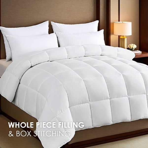 White Plump Duvet, Extra Large Checkered Quilting Luxury Hotel-grade For Bedrooms And Guesthouses. Ultra-soft Thickened - view 2