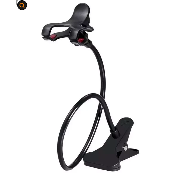 Universal Lazy Mobile Phone Gooseneck Stand Holder Flexible Bed Desk Table Clip - view 3