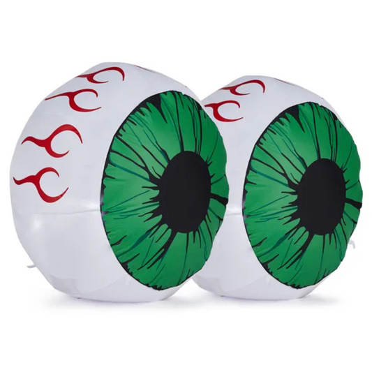 2 Packs Halloween Inflatables Large Set Of Lighted Eyes Decoration, 3FT Blow Ups Green Eyes For Yard - view 2