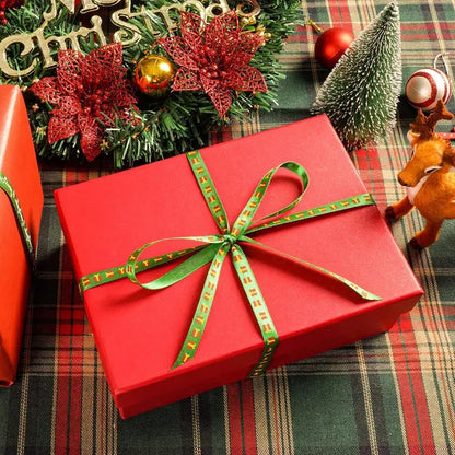 20 Rolls 100 Yards Christmas Ribbon For Gift Wrapping, 3/8 Inch Printed Christmas Grosgrain Ribbon - view 4