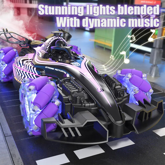 Remote Control Toy Car F1 Racing Style, With Music And Light, The Tail Can Be Spray. - view 2
