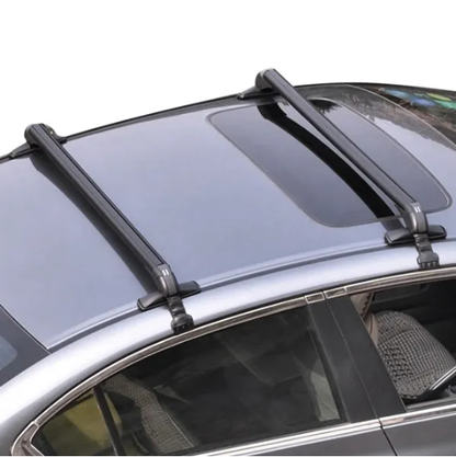 2PCS Universal 110cm 43-inch Car Roof Rack Cross Bar W Anti-Theft Lock Adjustable Window Frame 2 Versions Random - view 3