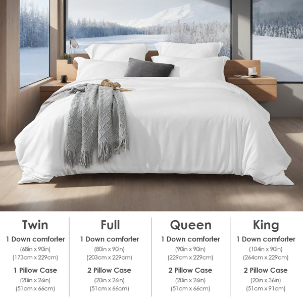 Oversized Duvet Cover Set Includes 1 Duvet Cover & 2 Pillowcases. Features Breathable, Soft - view 2