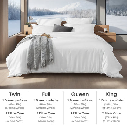 Oversized Duvet Cover Set Includes 1 Duvet Cover & 2 Pillowcases. Features Breathable, Soft - view 2