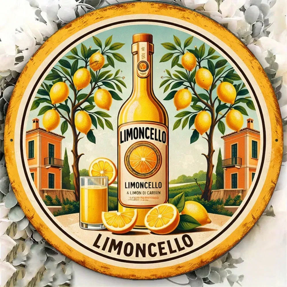 1pc Vintage Italian Limoncello Sign 8x8in 2D, Vintage Italian Limoncello - view 6