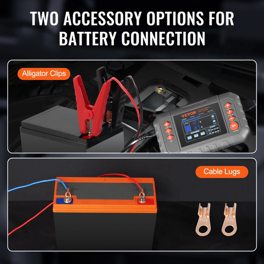 VEVOR Smart Battery Charger, 20-Amp, Lithium LiFePO4 Lead-Acid AGM Gel SLA Car Battery Charger With LCD Display - view 2