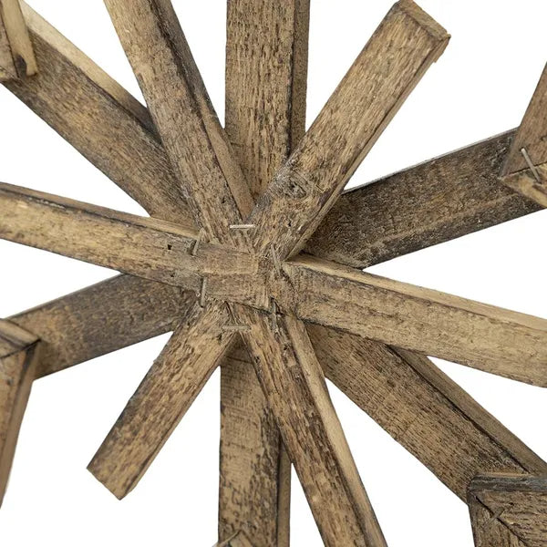17.7inch X 17.7inch Large Fir Wood Snowflake Ornaments, Hanging Home Decor Accents For Christmas Tree, Wall Art - view 10