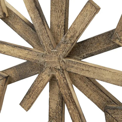 17.7inch X 17.7inch Large Fir Wood Snowflake Ornaments, Hanging Home Decor Accents For Christmas Tree, Wall Art - view 10