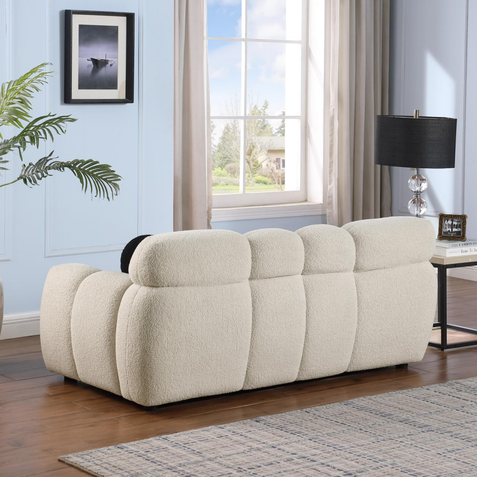 64.96 Length,35.83inch Deepth,human Body Structure For USA People, Marshmallow Sofa,boucle Sofa,2 Seater, BEIGE BOUCLE - view 4