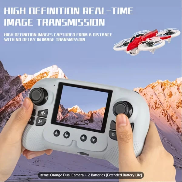 New Remote-controlled Foldable Quadcopter Drone X3 With Electric Adjustable HD Dual Cameras, Screen Remote Control - view 3