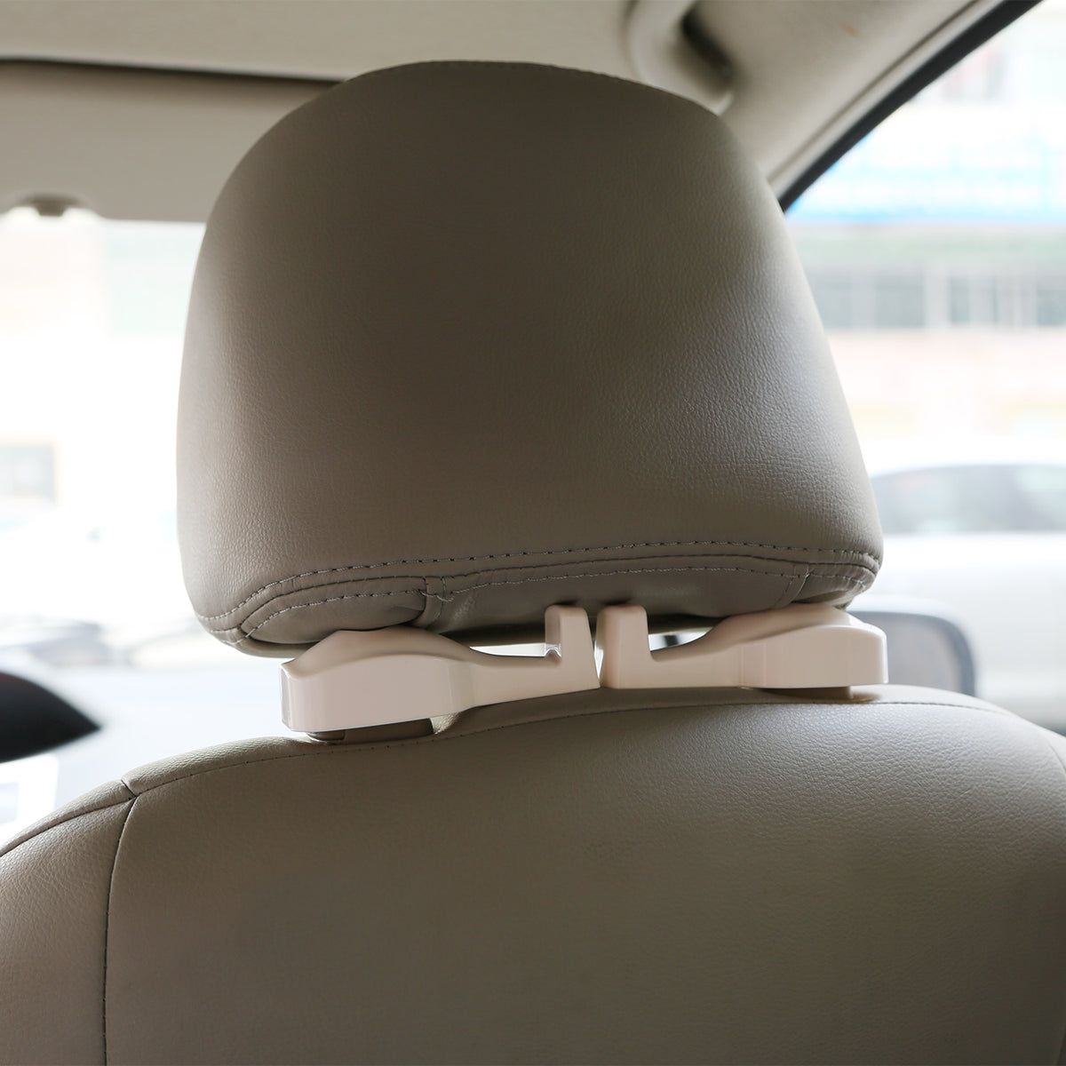 2Pcs Car Seat Headrest Hanger Car Headrest Hanging Hook For Bag Purse Cloth Grocery Organizer - view 7