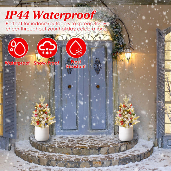 50 LED Lifelike Artificial Christmas Tree - 8 Lighting Modes, Auto 6H/18H Timer & IP44 Waterproof - view 2