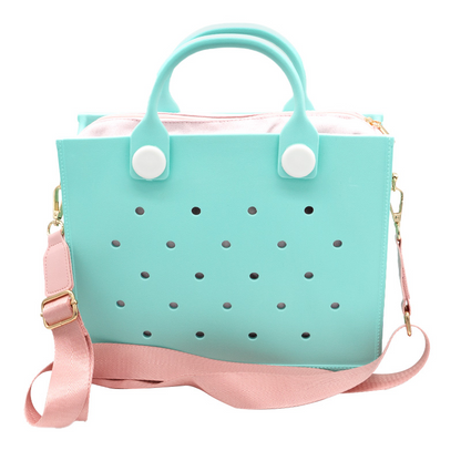 Waterproof EVA Handbag Punching Women's Tote Bags With Shoulder Strap For Women Hand Tote Bag Beach Bag - view 3