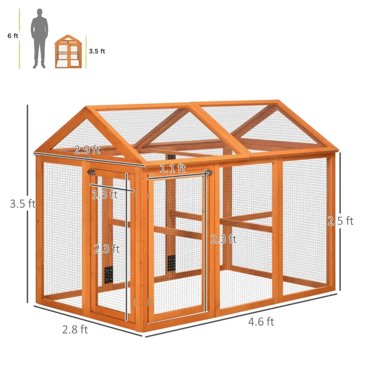 Wooden Chicken Coop - view 7