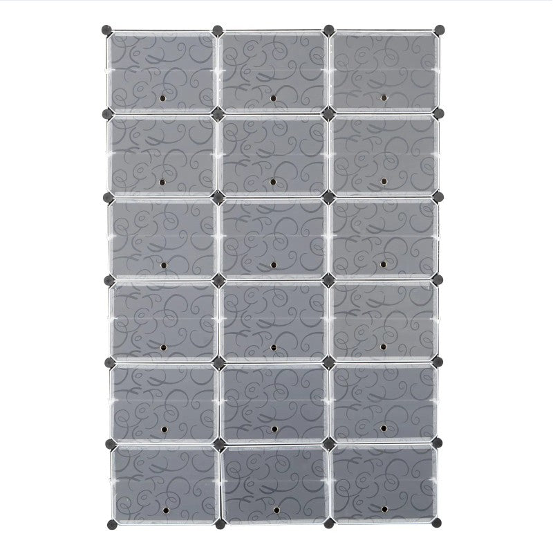 12 Layer Portable 72 Pairs Shoe Rack Storage Rack 36 Grid Tower Rack Storage Cabinet Bracket - view 5