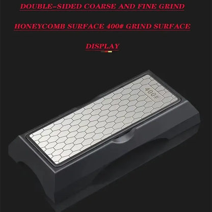 Diamond Double-sided Sharpening Stone 400#/1000# With Coarse And Fine Grit And Non-slip Base - view 5