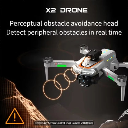Smart Flight Aerial Photography X2 Drone | Dual Cameras, Brushless Motors, Stable Optical Flow Hovering - view 2
