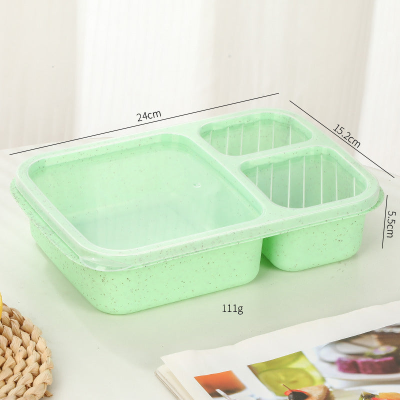 1PC Snack Containers, Divided Bento Lunch Snack Box With Transparent Lids - view 8