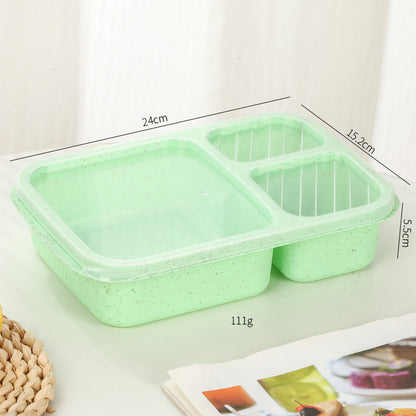 1PC Snack Containers, Divided Bento Lunch Snack Box With Transparent Lids - view 8