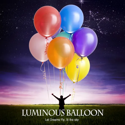 6 Color LED Balloons Six Per Pack - view 2