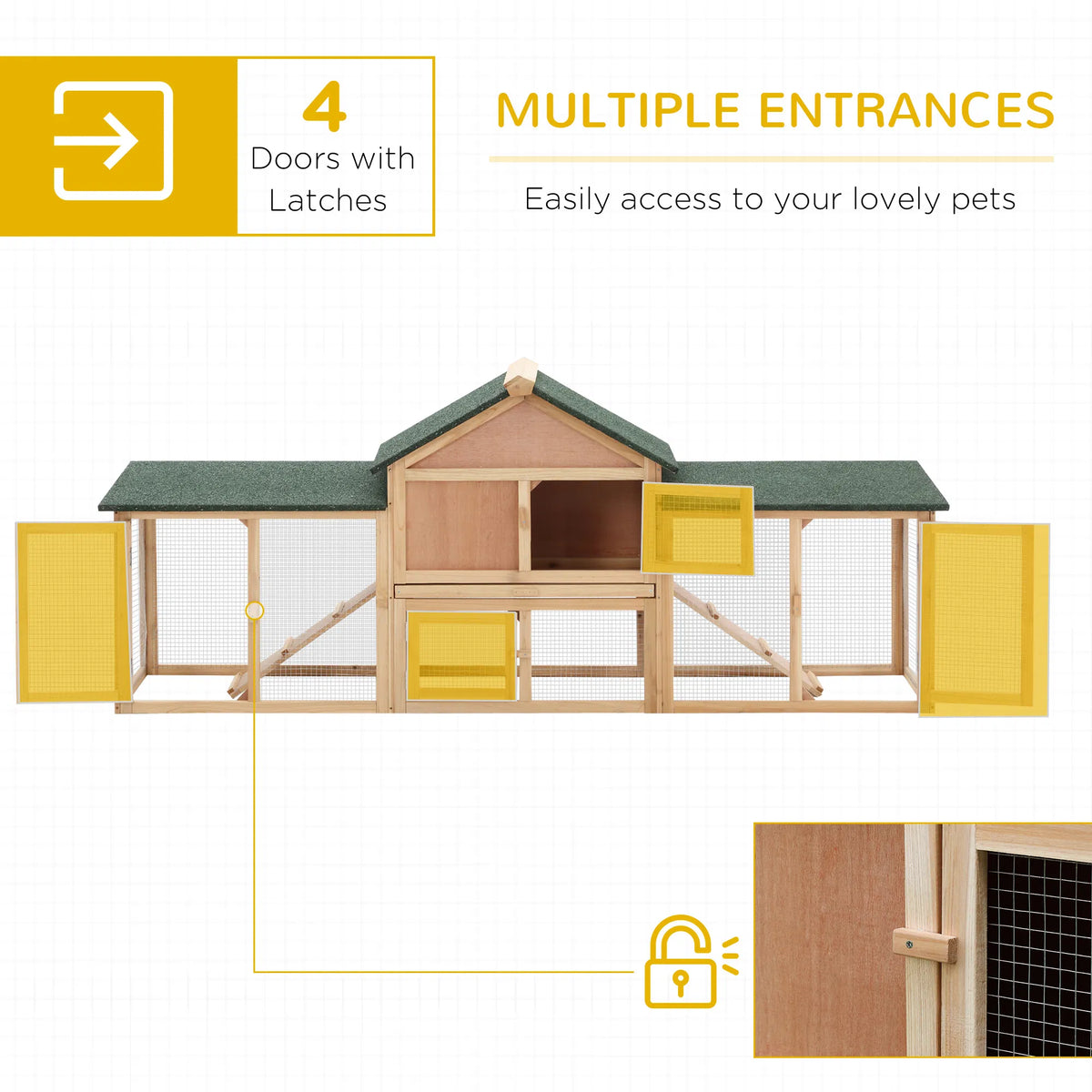 Rabbit Cage Outdoor, Rabbit House - view 5