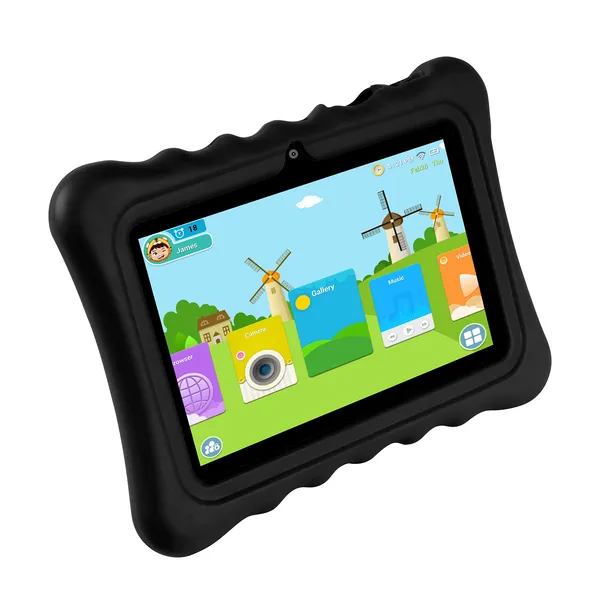 Shock-resistant Silicone Snap-on Case With Stand For 7' Tablets - view 5