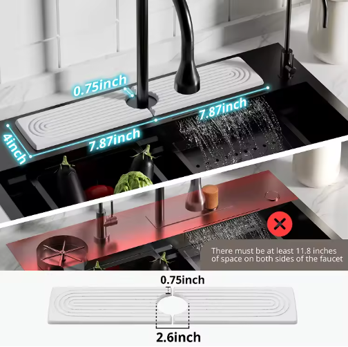 Diatomaceous Earth Sink Tray Stone Home Sink Caddy Kitchen Instant Dry Sink Organizer - view 4