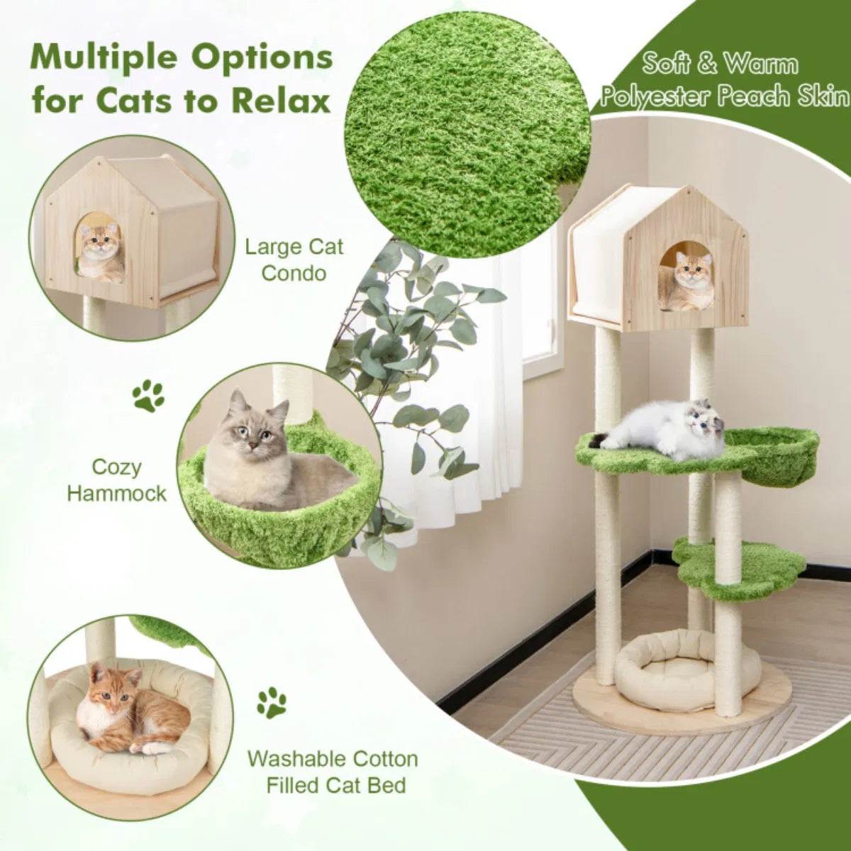 5 story Cat tree, Cat Villa - view 3