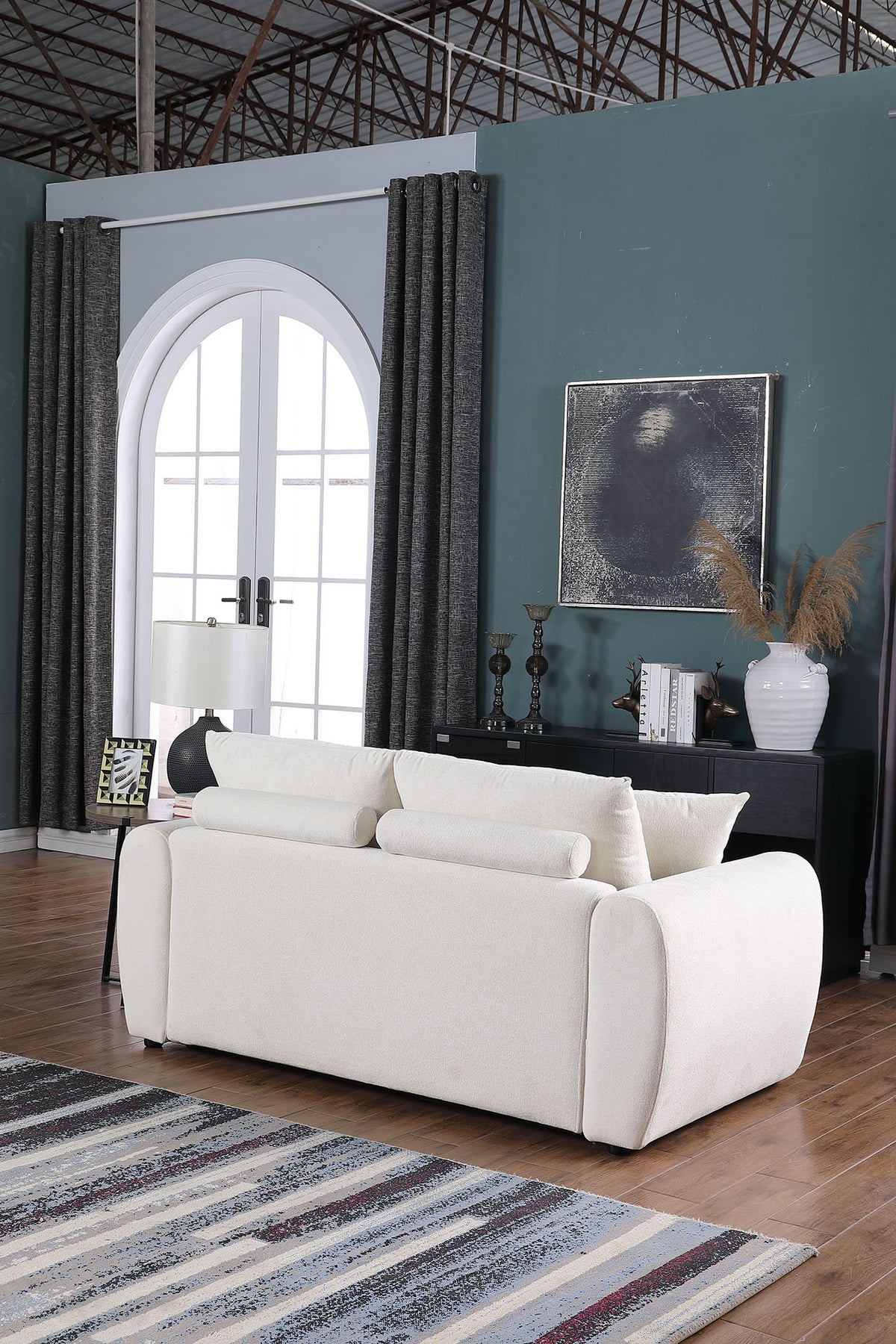 Modern Minimalist Comfortable Compressed BEIGE Sofa - view 8