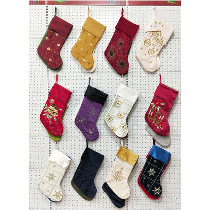 Beaded Embroidery Home Christmas Stocking - view 4