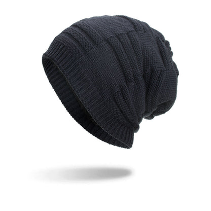 Fleece Three Stripes Knitted Beanie Hat - view 4