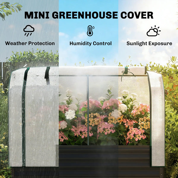 Raised Garden Bed With PE Greenhouse - view 5
