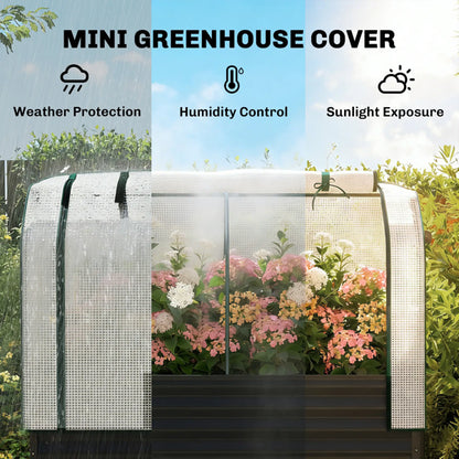 Raised Garden Bed With PE Greenhouse - view 5
