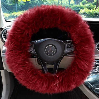 Car Steering Wheel Cover Wool Non-Slip Cover Steering Wheel Protector - view 7