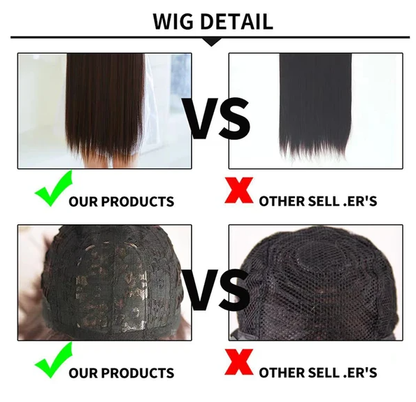 AA Hair Front Wig Womens Brazilian Human Long Curly Lace Wavy Hair Wigs US - view 6
