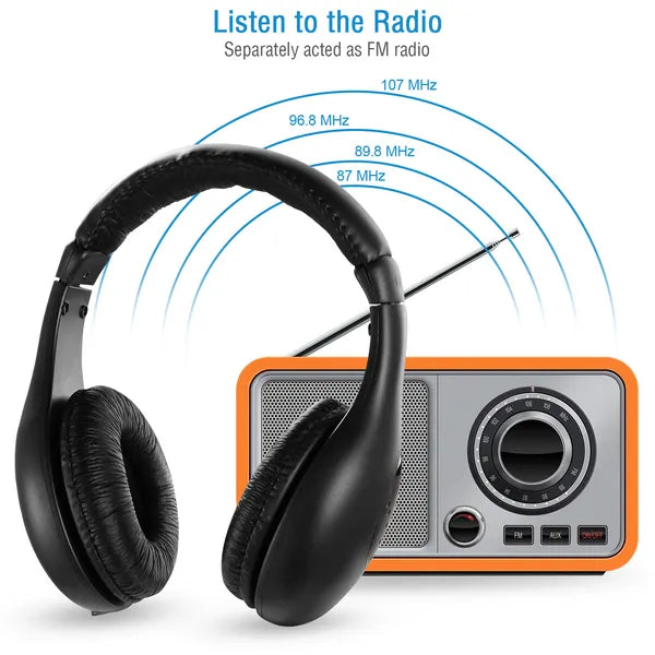 Wireless RF Headphones HiFi Over Ear Headsets RF Transmitter Receiver - view 5