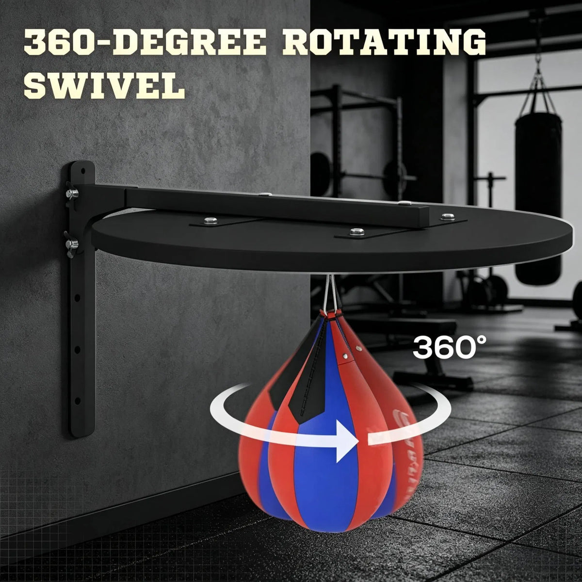 Adjustable Wall Mounted Speed Bag Platform Punching Bag Training Kit for Boxing Fitness Gym Equipment - view 8