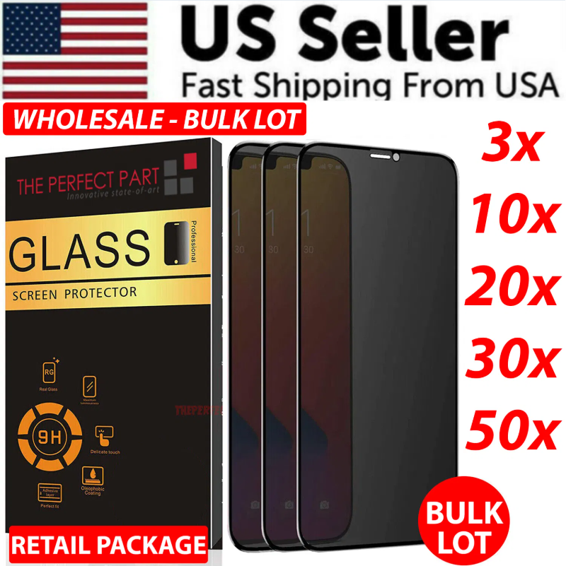 Privacy Screen Protector Tempered Glass Lot