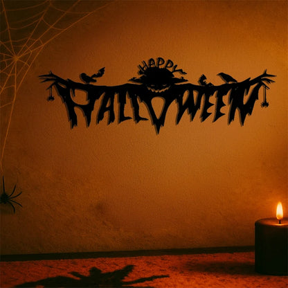 Gothic Halloween Metal Wall Art Decor For Living Room Bedroom Spooky Indoor Gothic Accents Horror Theme Party - view 3