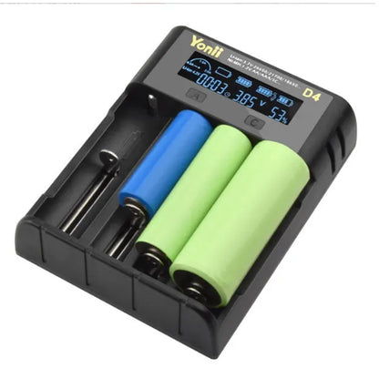 YONII 4-Slot USB LCD Smart Battery Charger For NiMH Li-ion SC/F6 AA AAA Batteries, 2025 - view 3