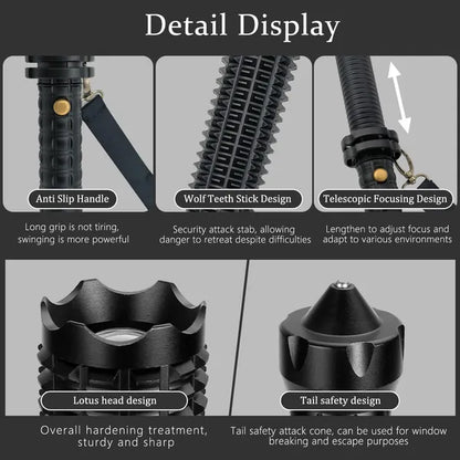 35000000LM Extrem Hell Taschenlampe Taktische Polizei Aufladbar LED Fackel AKKU - view 3