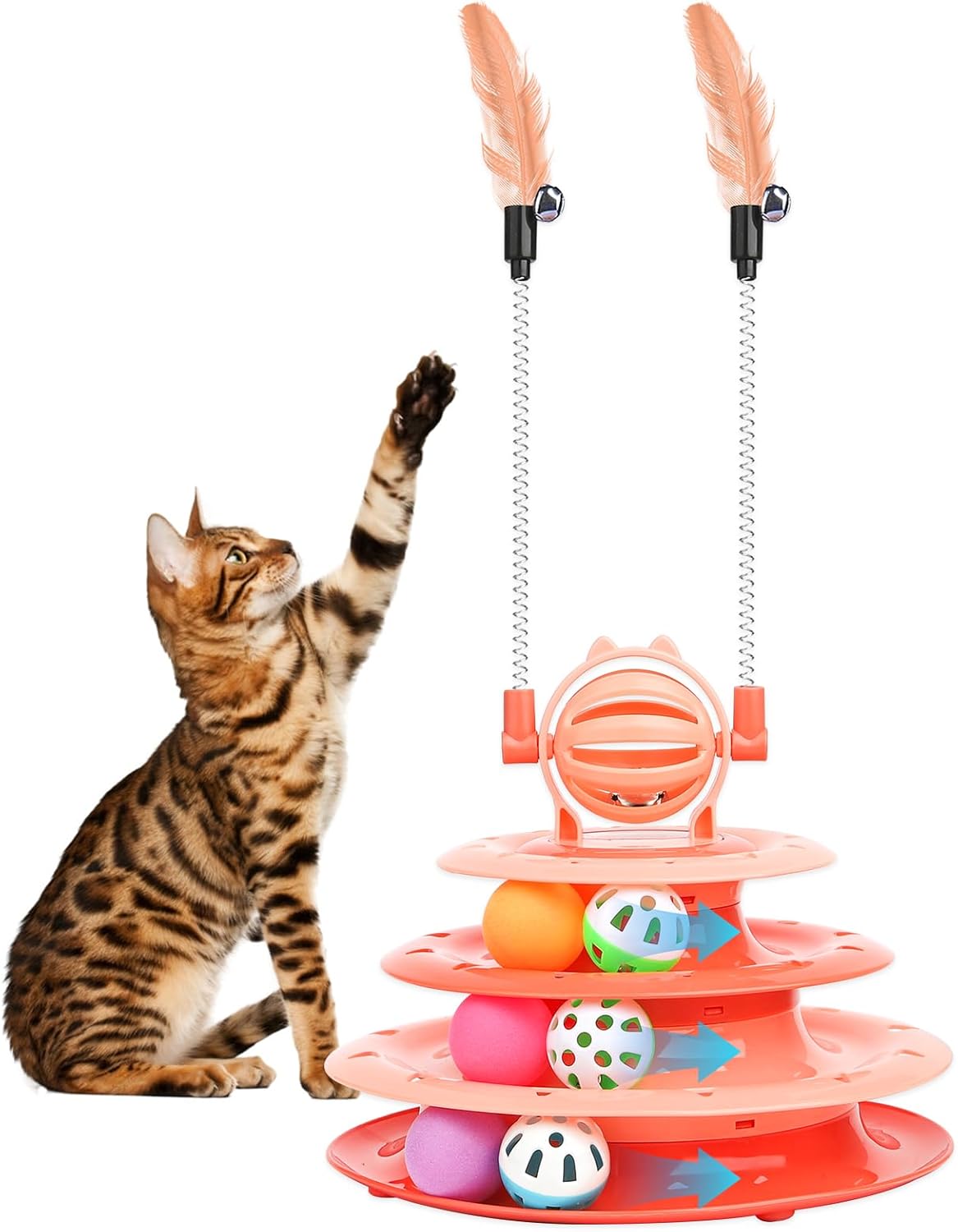 Cat Toys For Indoor Cats Kitten Toys Interactive Cat Toy Cat Puzzle Toy Cat Ball Toy - view 4