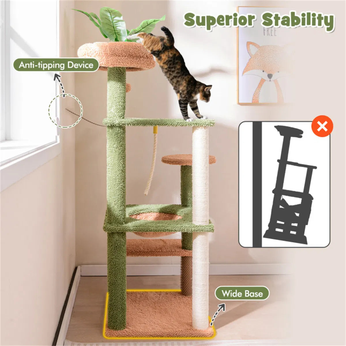 Multilevel Cat Tree, Cat Apartment - view 8
