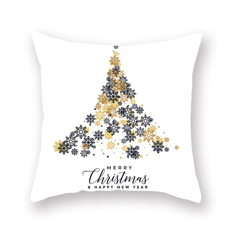 Home Golden Christmas Pillow Cover - view 4