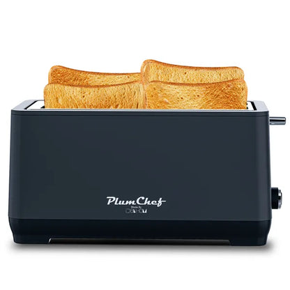 4-Slice Toaster, Extra Wide Long Slot Toaster, 6 Browning Settings, Bagel/Defrost/Reheat Functions