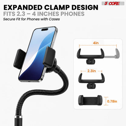 5Core Cell Phone Stand for Desk Adjustable Scissor Boom Arm Stands Tablet Cellphone - view 3